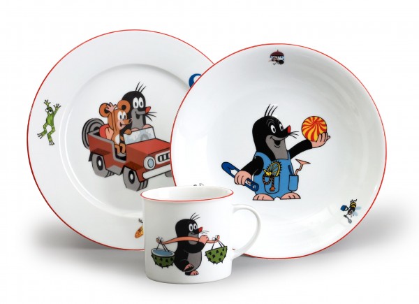 Dětská jídelní souprava, Krteček a auto