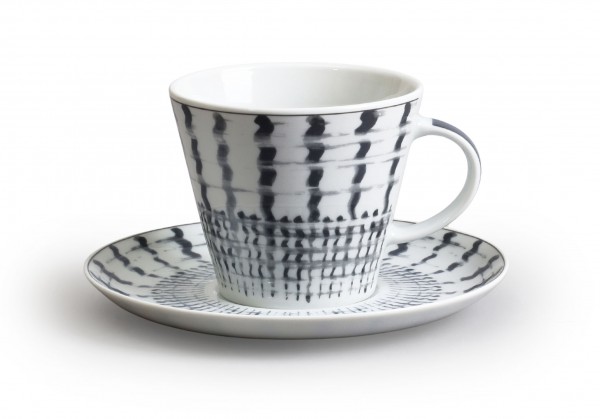 Šálek s podšálkem Tom, Mřížka šedá