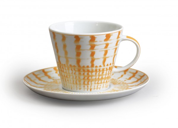 Šálek s podšálkem Tom, Mřížka žlutá