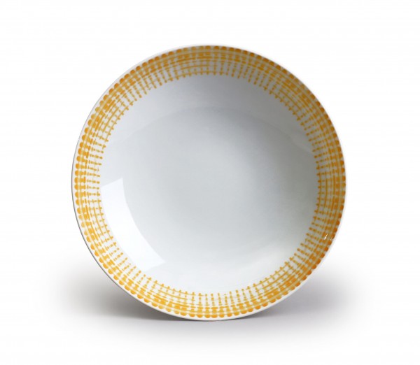 Talíř hluboký  Elegance, Mřížka Žlutá