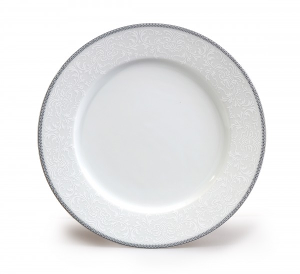 Talíř mělký Nina, Šedivá krajka