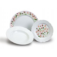 Talířová souprava Constance, 18 dílná, Sedmikrásky