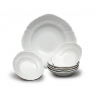 Kompotová souprava Bernadotte, 7 dílná, Bílá