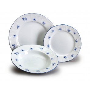 Talířová souprava Bernadotte, Modrá kytička