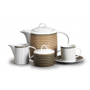 Kávová souprava Ella, 17 dílná, Perličky