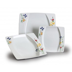 Talířová souprava Eye,18 dílná, Luční kvítí