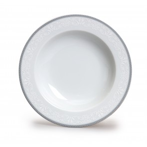 Talíř hluboký Nina, Šedivá krajka