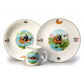 Dětská jídelní souprava, Krteček a kačenka