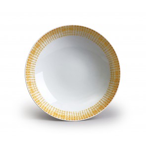 Talíř hluboký  Elegance, Mřížka Žlutá