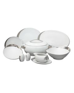 Jídelní souprava Loos, 26 dílná, Platina