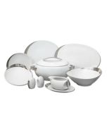 Jídelní souprava Loos, 26 dílná, Platina